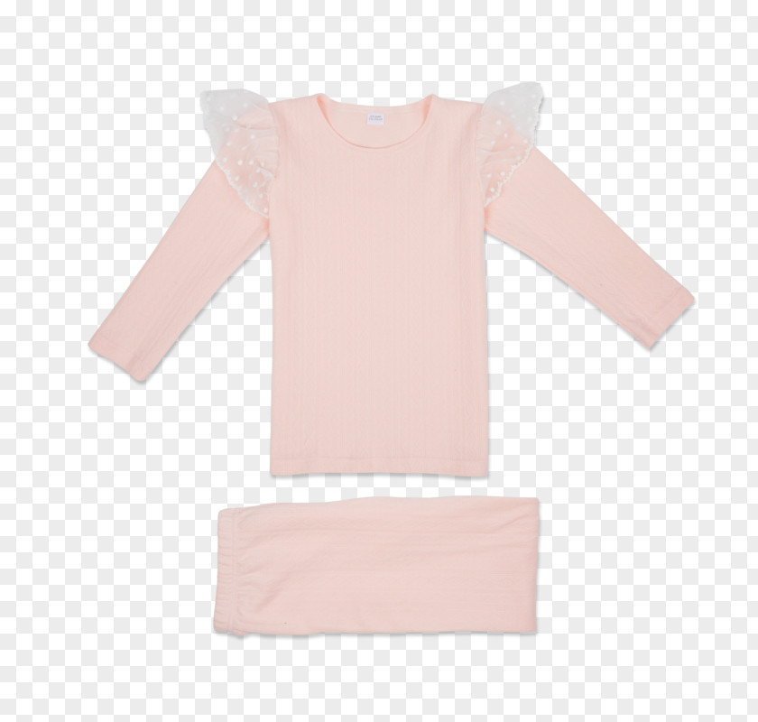 Cotton Pajamas Sleeve Shoulder Child Pink M Blouse PNG