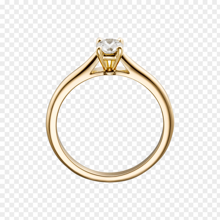 Gold Ring Engagement Diamond Wedding PNG