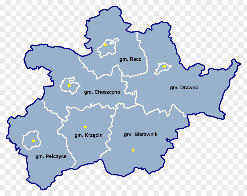 Map Gryfice County Strzelce-Drezdenko Drawsko Wałcz Choszczno PNG
