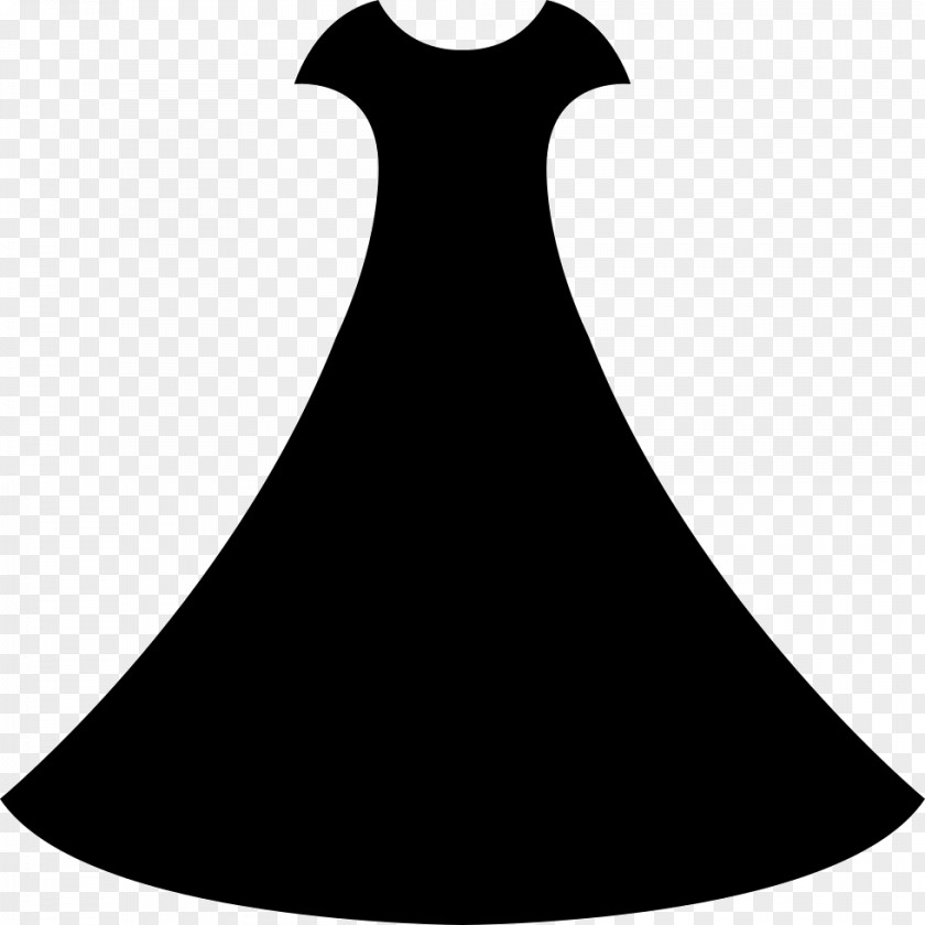 Dress Black White Clip Art PNG