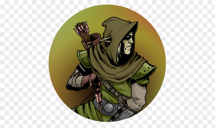 Half Orc Ranger Illustration Cartoon Character Fiction PNG