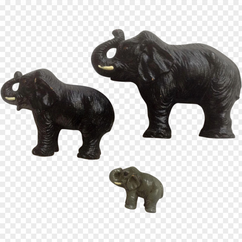 Indian Elephant Lineol African Figurine PNG