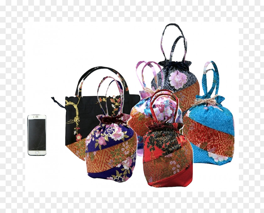 Japan Kimono Handbag Polyester Woman PNG