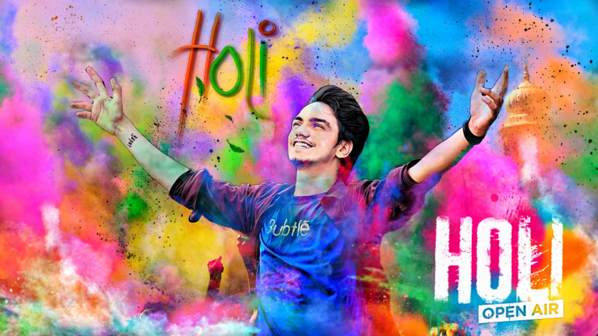 Happy Holi Image Editing PicsArt Photo Studio PNG