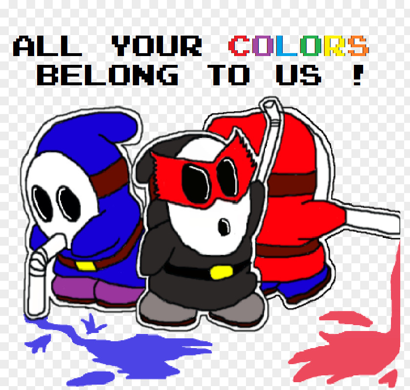Mario Paper Mario: Color Splash Shy Guy PNG