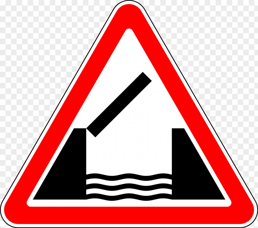 Traffic Sign Warning Moveable Bridge PNG
