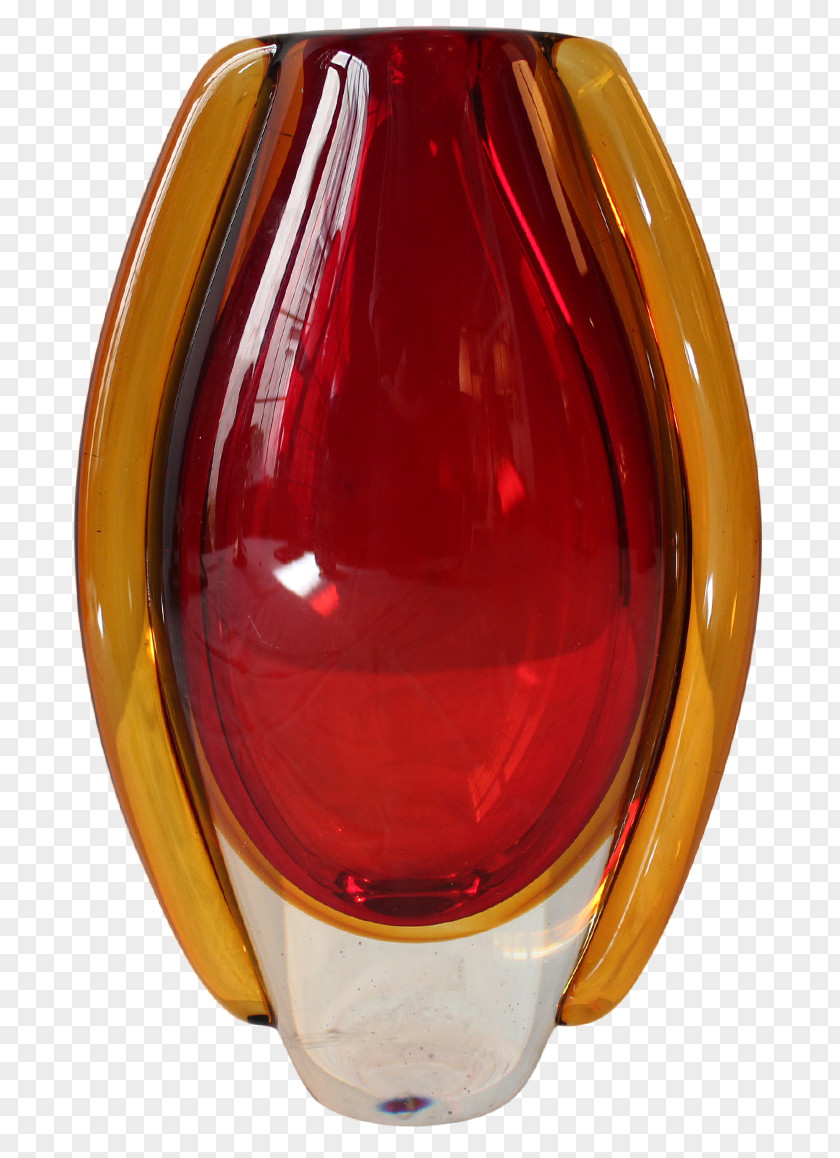 Glass Vase Murano Amber PNG