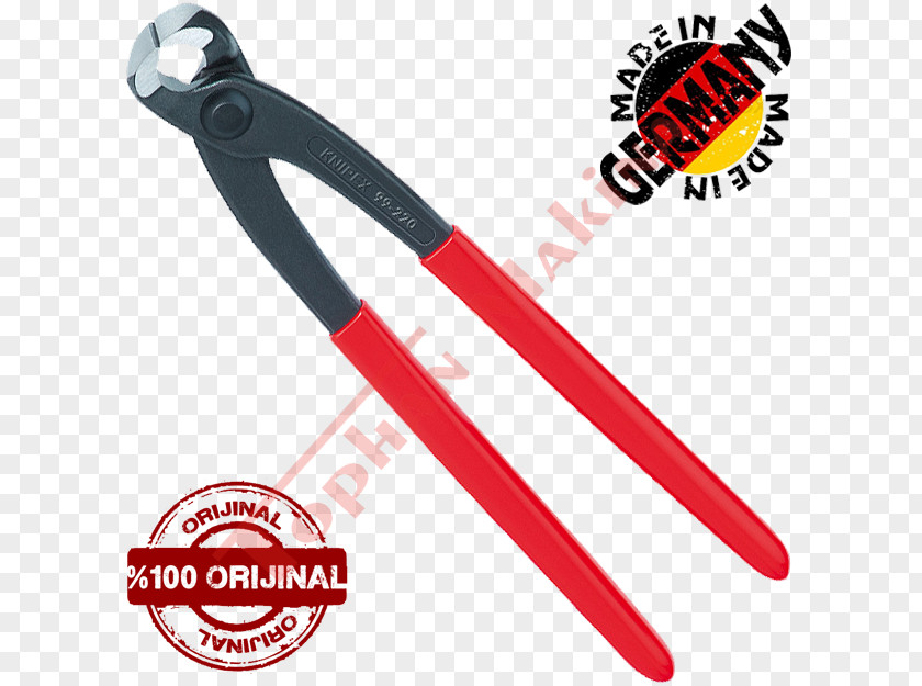 Key Diagonal Pliers Tool Knipex PNG