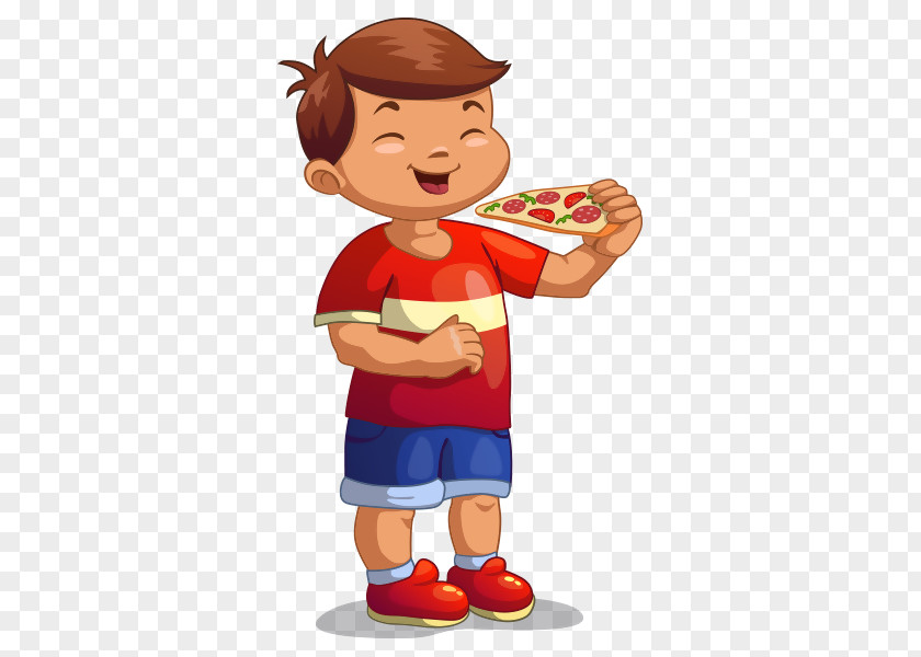 Pizza Food Eating Child PNG