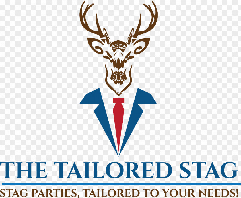 Reindeer Antler Bachelor Party Logo PNG