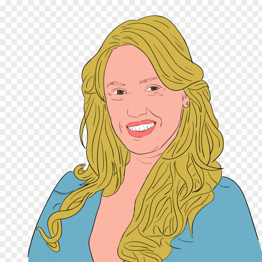 Woman Drawing Face Cartoon PNG