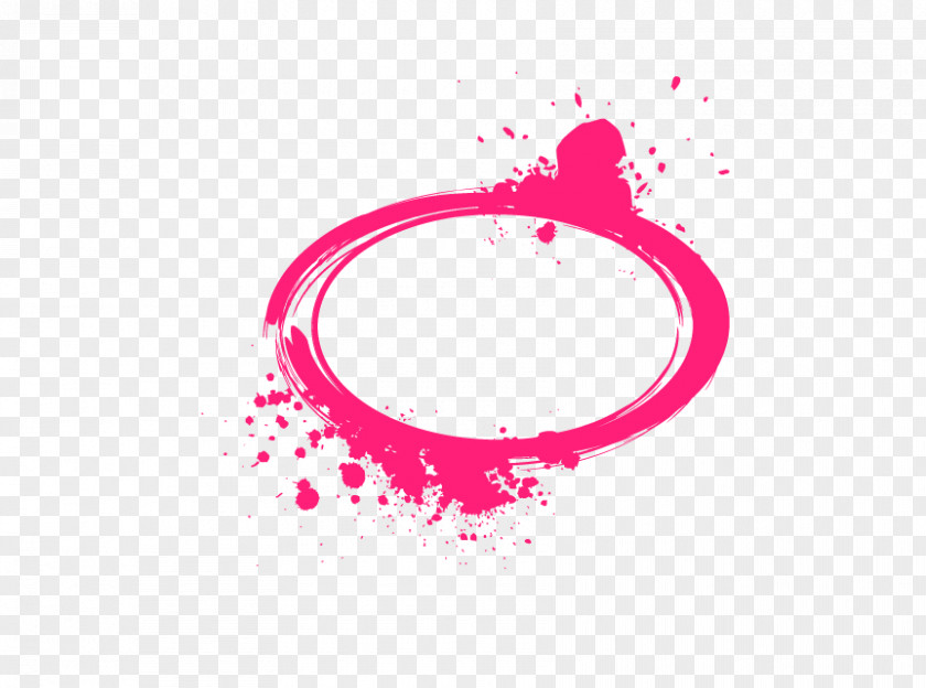Color Ink Ring Watercolor Painting PNG