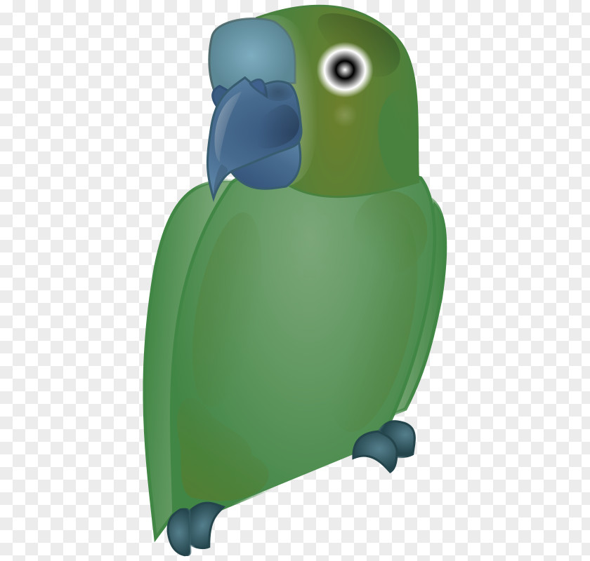 Green Cartoon Parrot Bird Clip Art PNG