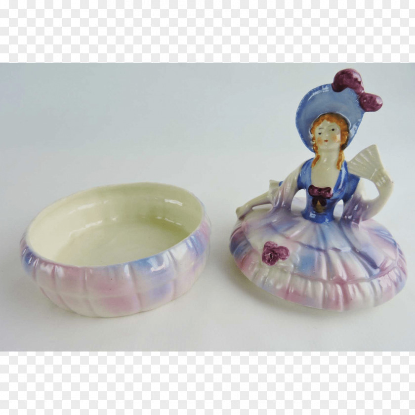 Hand Painted Woman Porcelain Figurine Herend Tableware Jar PNG