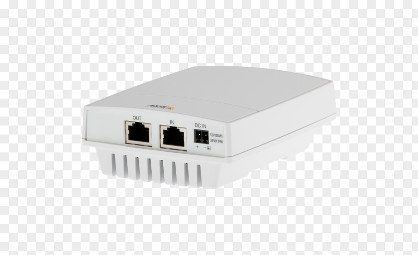 Power Over Ethernet Adapter Axis Communications Wireless Access Points IEEE 802.3at PNG