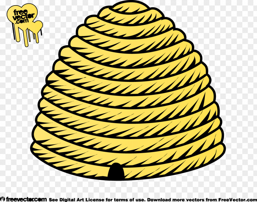 Vector Honeycomb Beehive Cartoon Clip Art PNG
