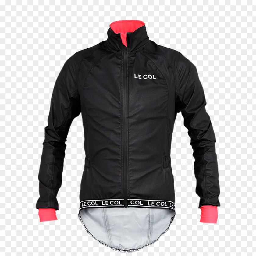Bike Event Le Col EVent Rain Jacket In Black And Red Sweater Softshell Polar Fleece PNG