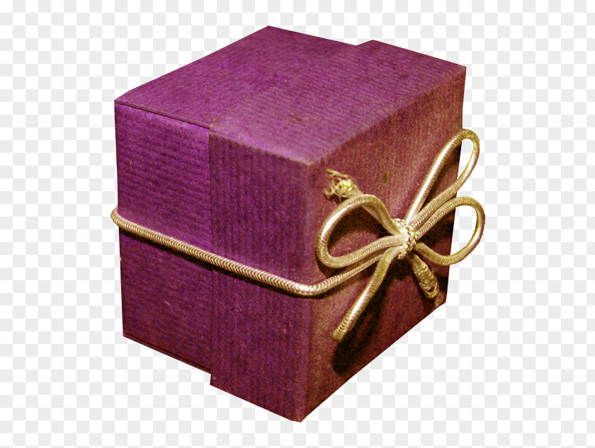 Purple Gift Box Bag PNG