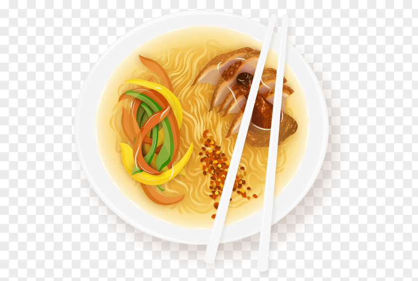 Beauty Soup Noodle Chinese Noodles Cuisine Recipe PNG