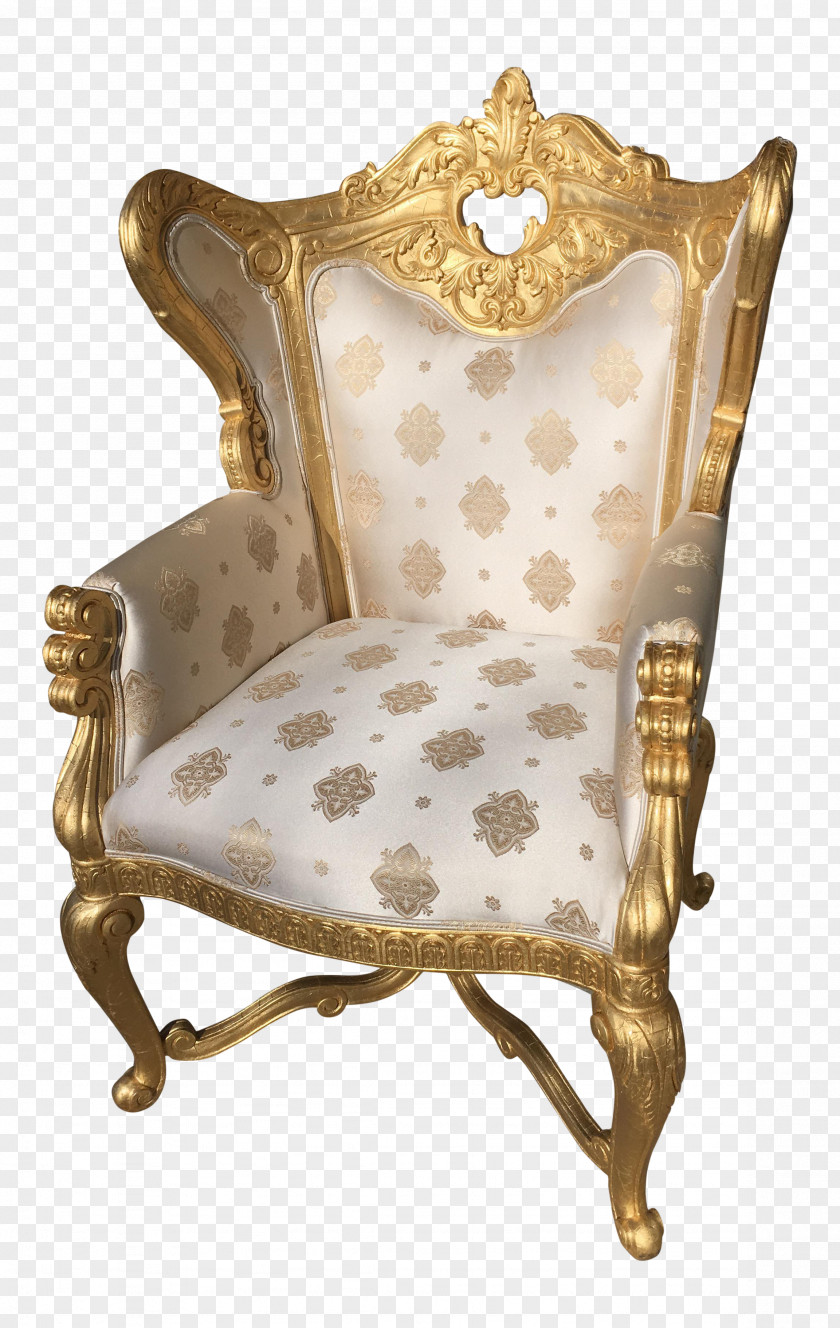 Chair Bergère Antique Style Louis XIV Furniture PNG
