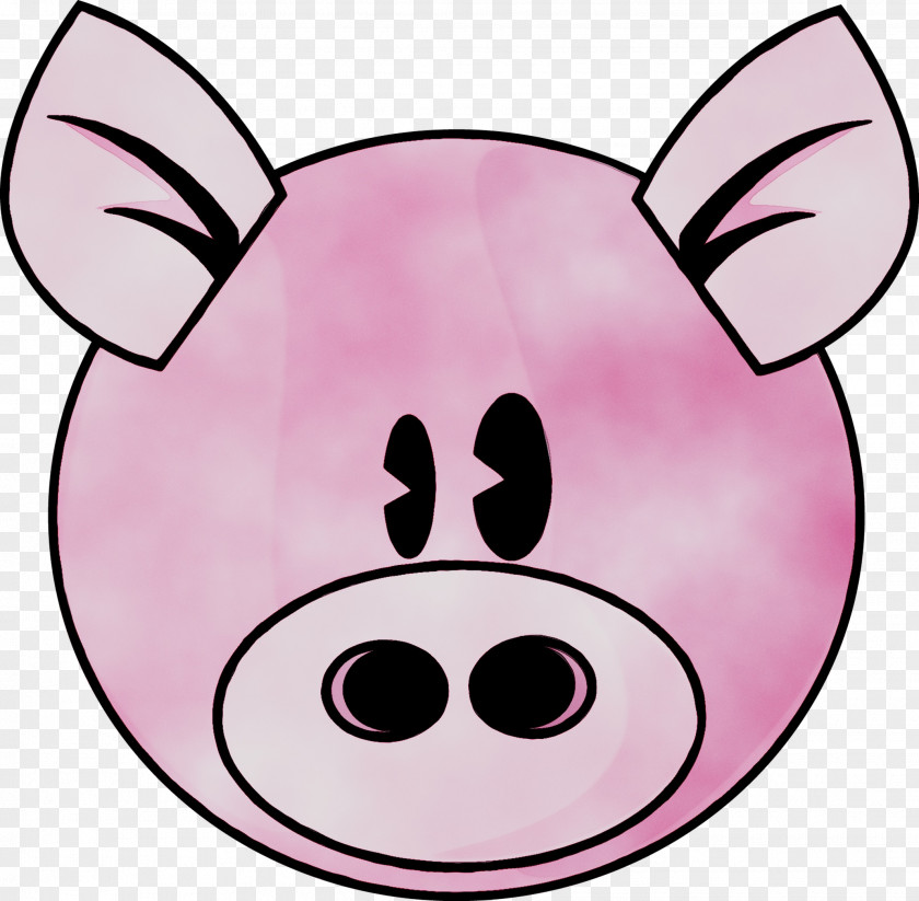 Domestic Pig Clip Art Image Drawing PNG