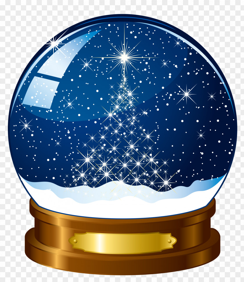 Free Blue Crystal Ball To Pull The Material Snow Globe Stock Photography Christmas PNG