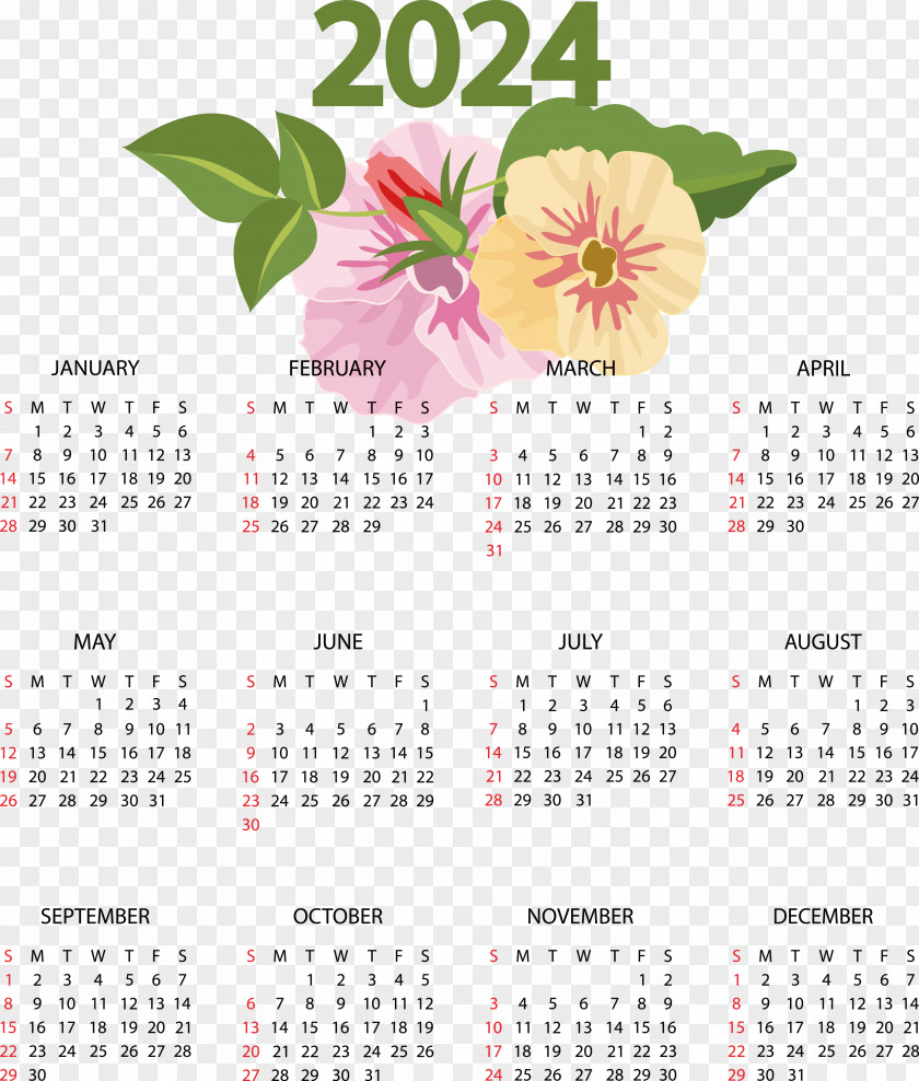 Calendar Tea Flower House Meter PNG