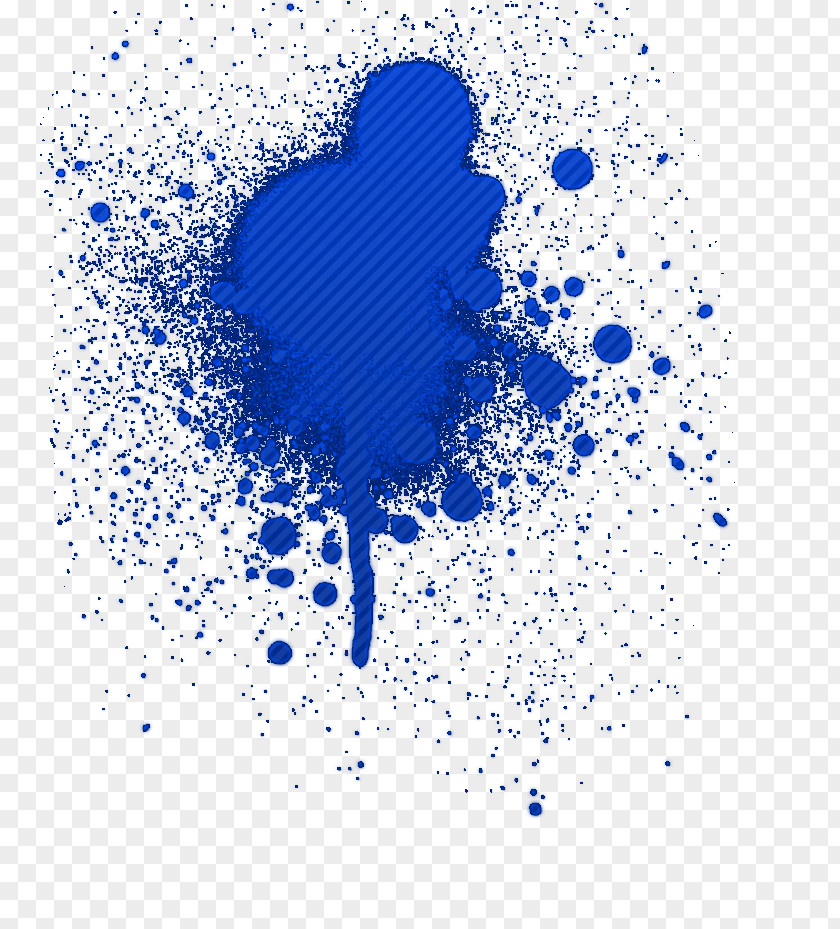 Color Ink Splash Blue Texture Painting PNG