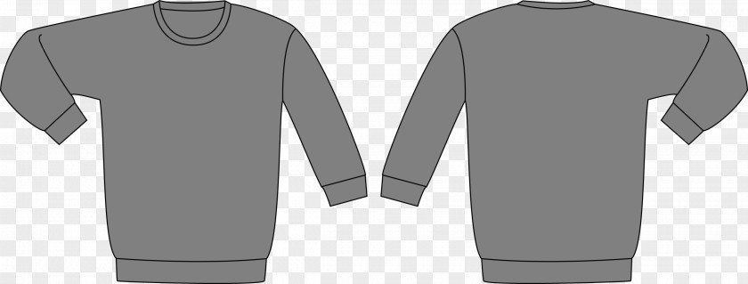 Template. Vector Hoodie T-shirt Sweater Template Bluza PNG