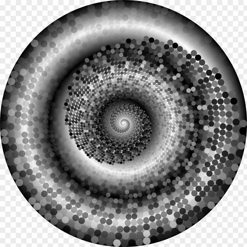 Vortex Grayscale Monochrome Black And White PNG