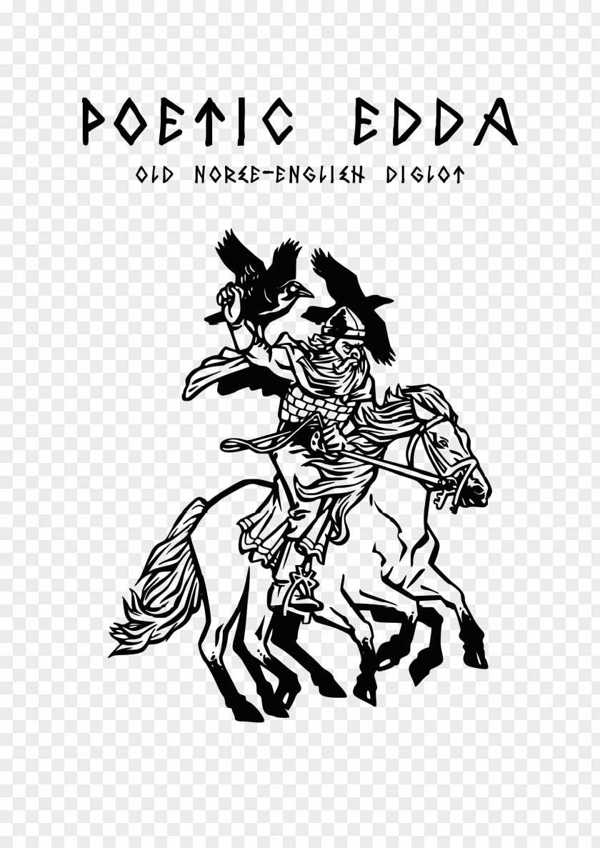 Reading Ancient Stories Horse Odin Loki Poetic Edda PNG