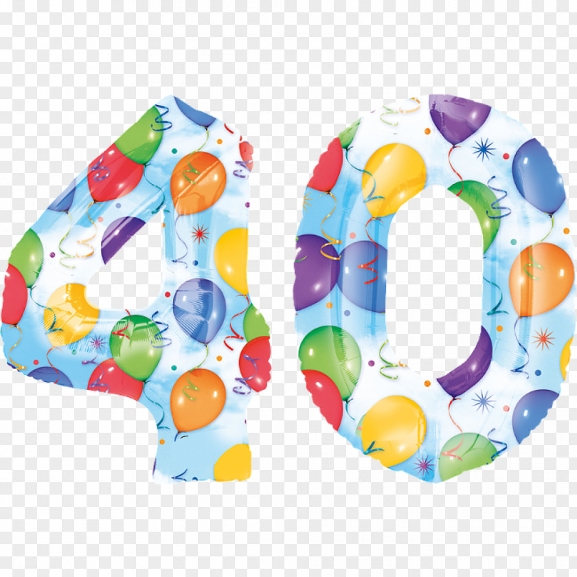 Balloon Toy Birthday Party Number PNG