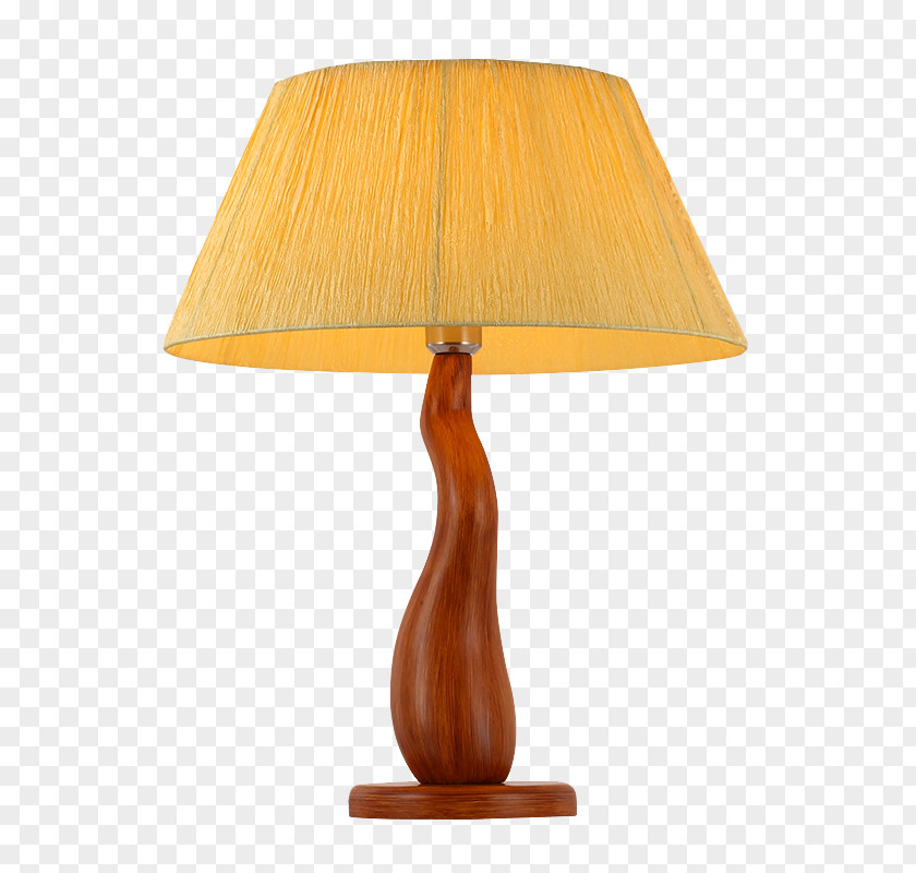 Bedside Lamp Creative Wooden Desk Table Designer PNG