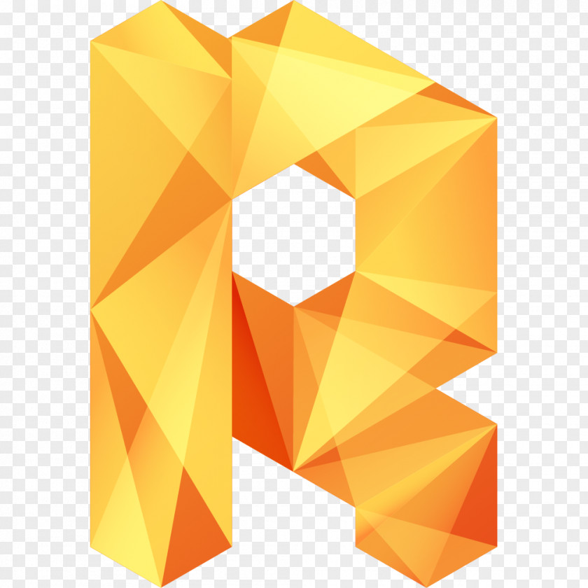 Orange Letter English Alphabet Typeface PNG