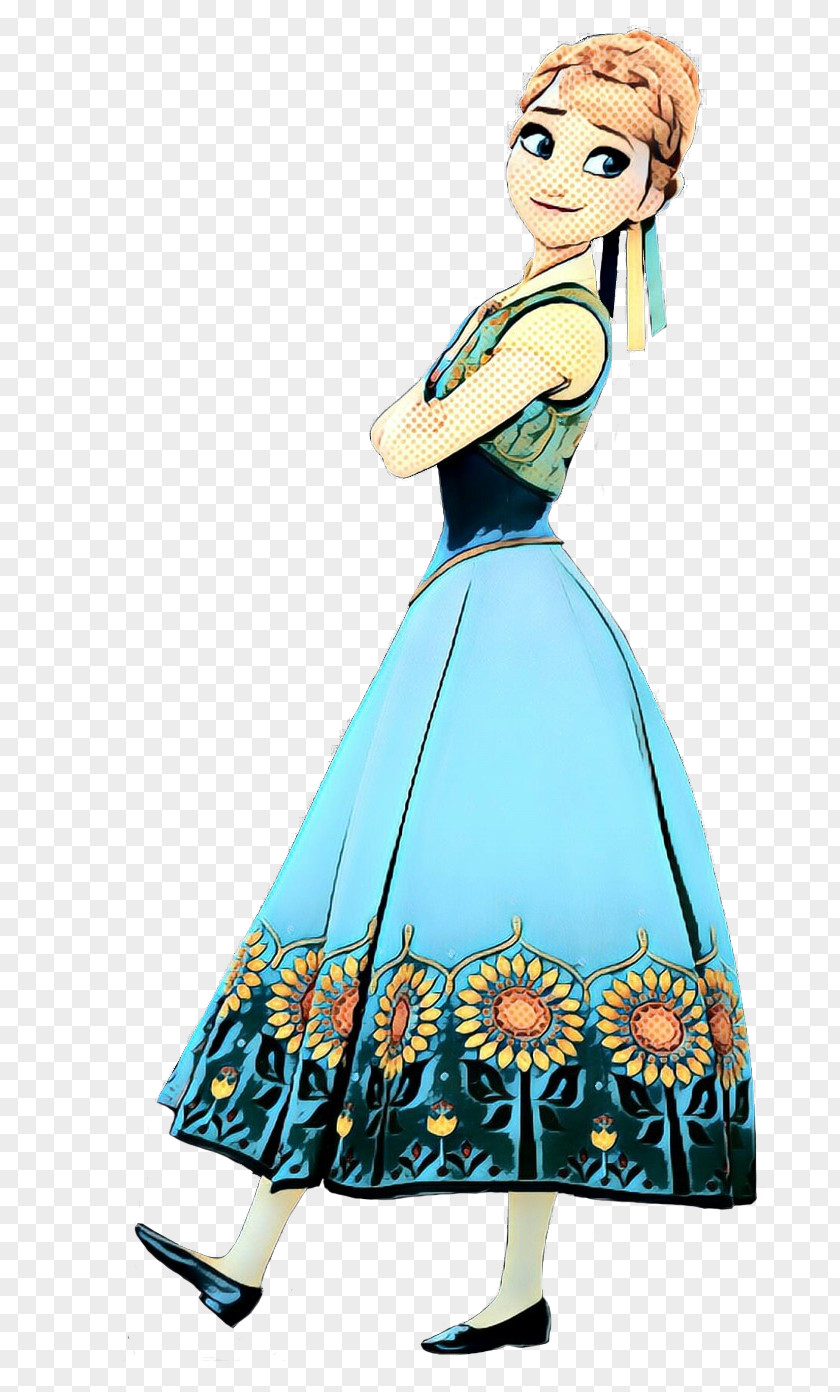 Style Gown Cartoon Dress PNG