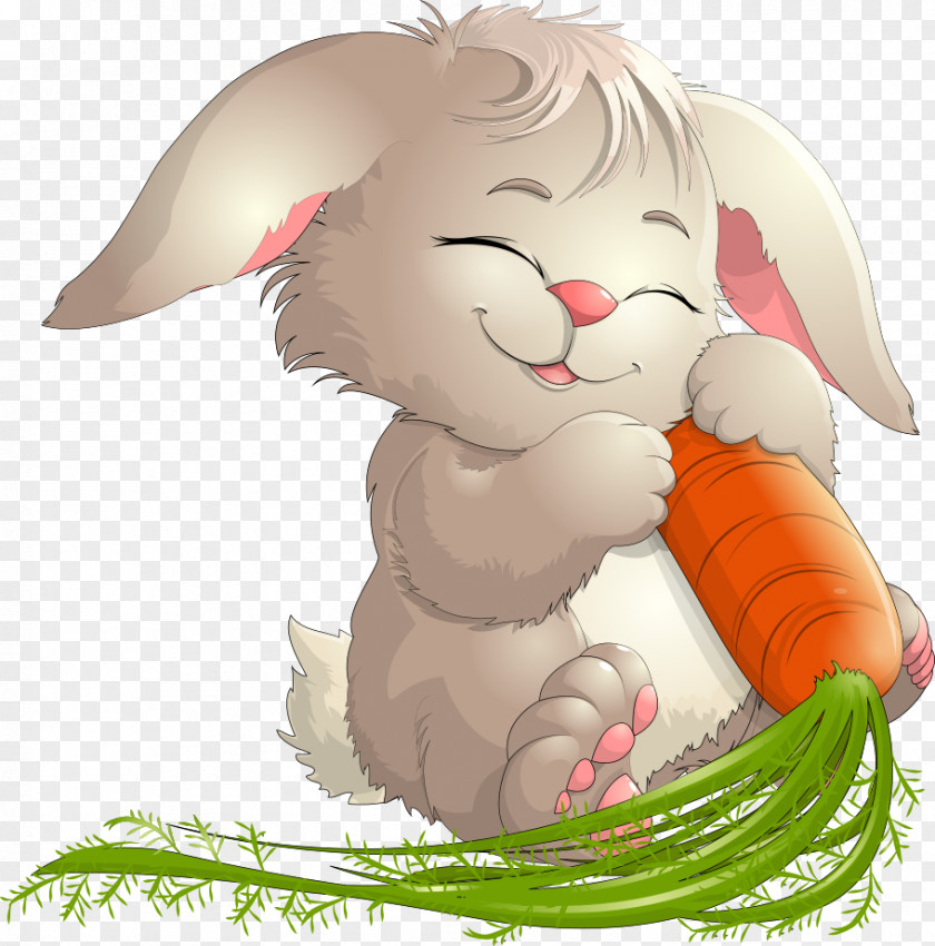 Vector Bunnies Easter Bunny Hare Rabbit Illustration PNG