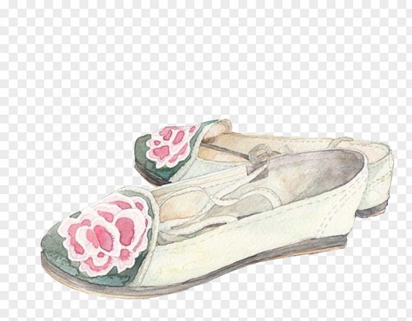 A Pair Of Embroidered Shoes Download PNG
