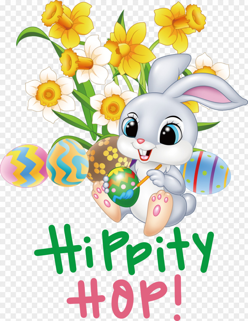 Happy Easter Hippity Hop PNG