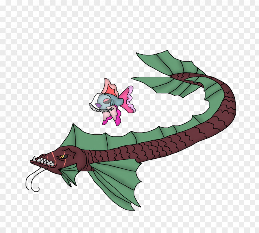 Koi Fish Watercolor Reptile Dragon Cartoon PNG