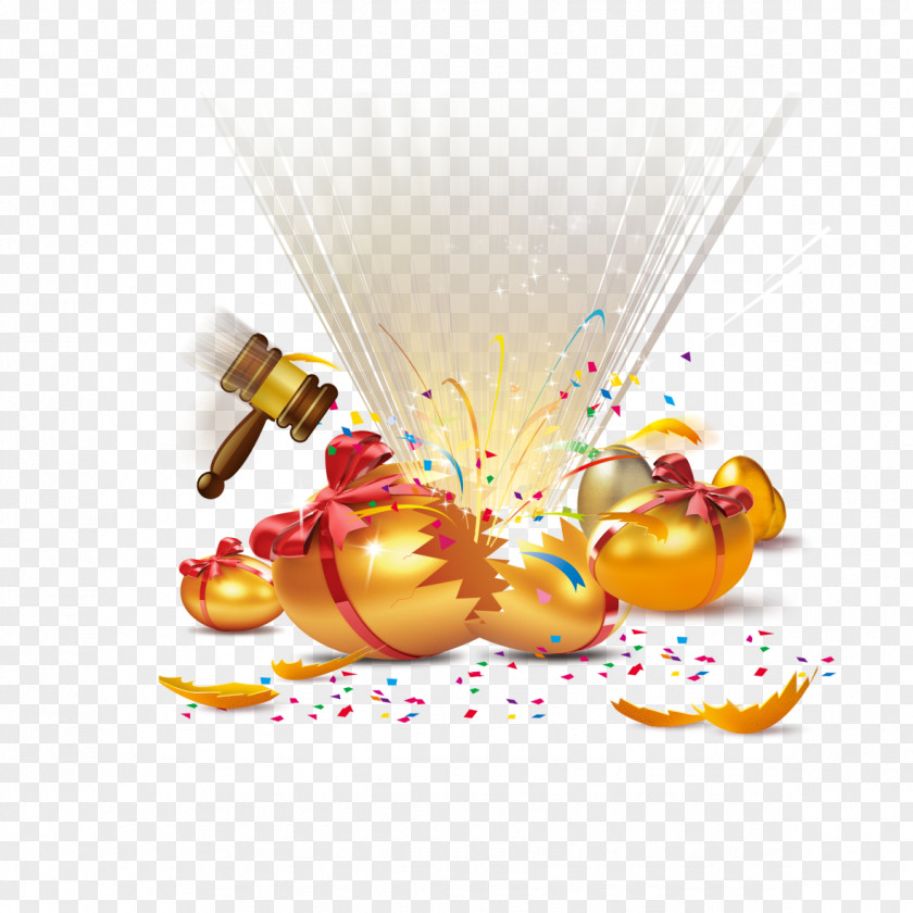 Lucky Hit The Golden Eggs Egg Download Icon PNG