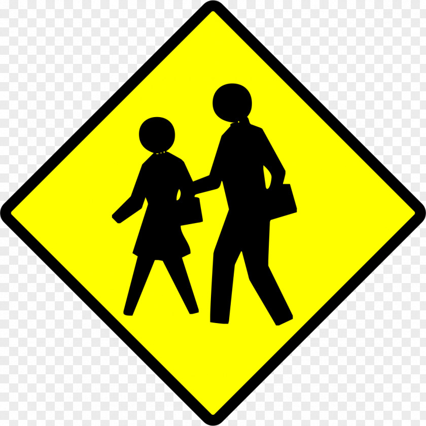 Road Sign School Zone Traffic Warning PNG