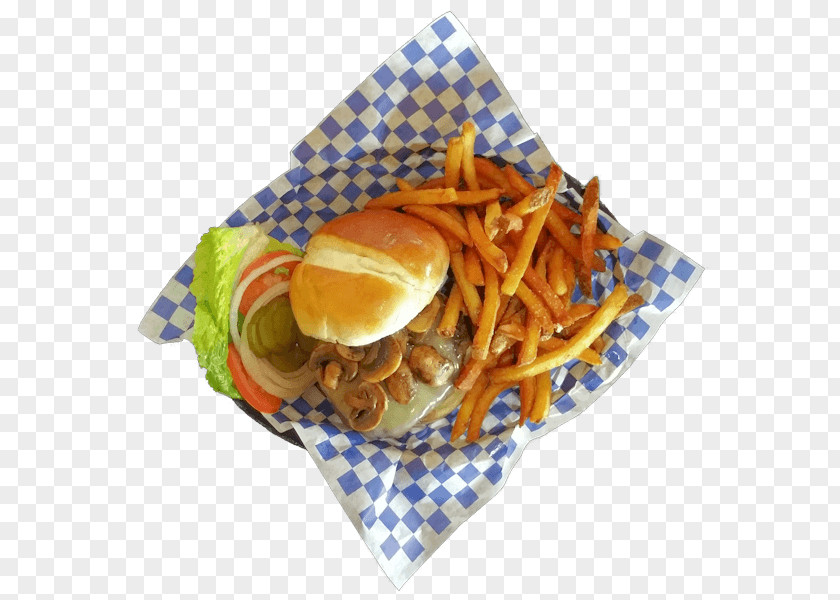 Burger Plate French Fries Cheeseburger Hamburger Barbecue Veggie PNG