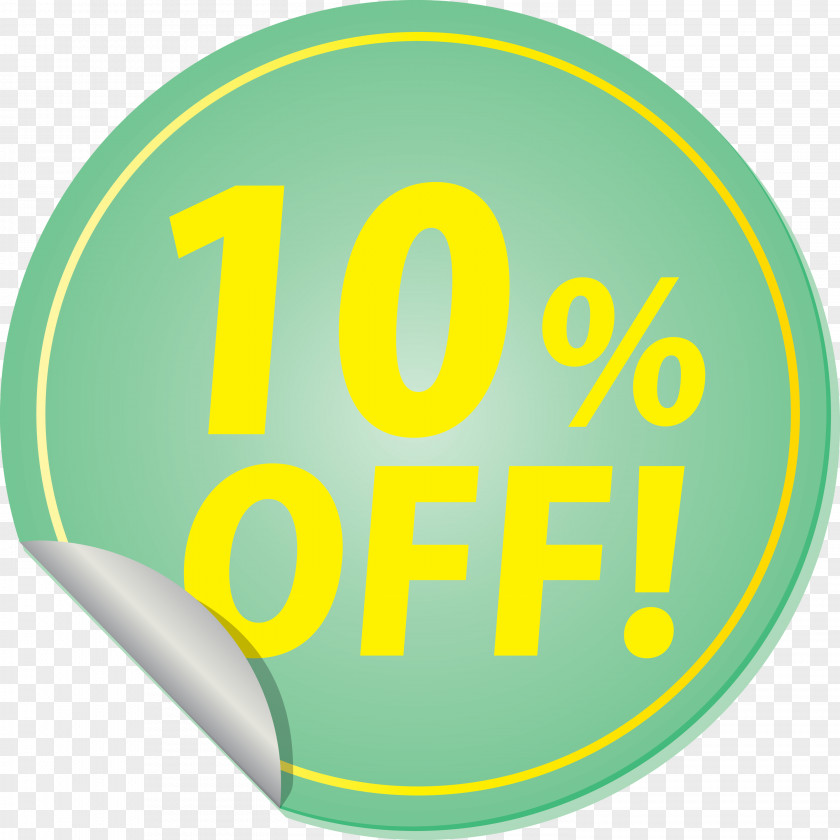Discount Tag With 10% Off Label PNG