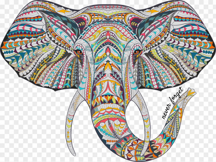 Elephant Mandala Designs: Relaxing Coloring Books For Adults PNG
