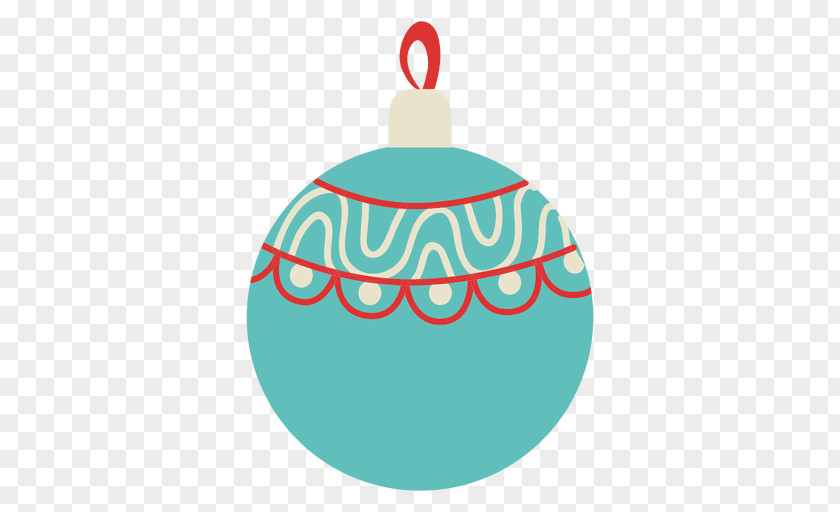Flat Decoration Christmas Ornament Turquoise Teal PNG