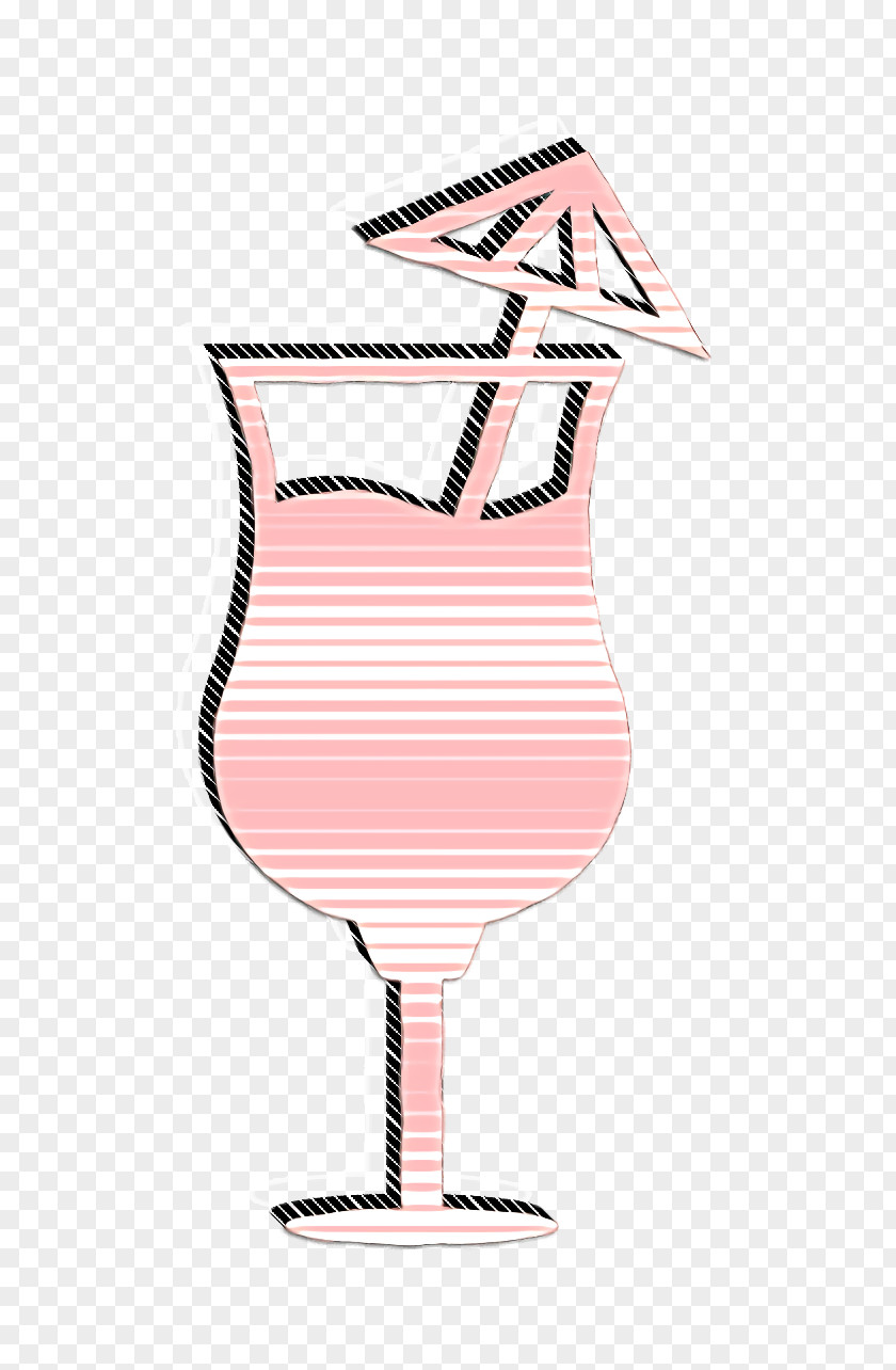 Food Icon Cocktail Glass With An Umbrella Drinks Set PNG