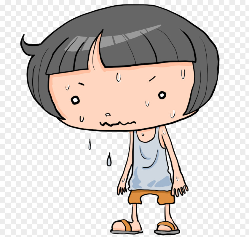Ha Person Perspiration Character 緊張 PNG