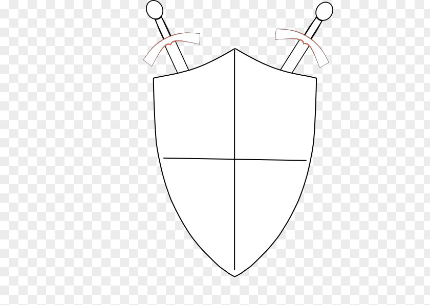 Shield Sword Point Line Art Angle PNG