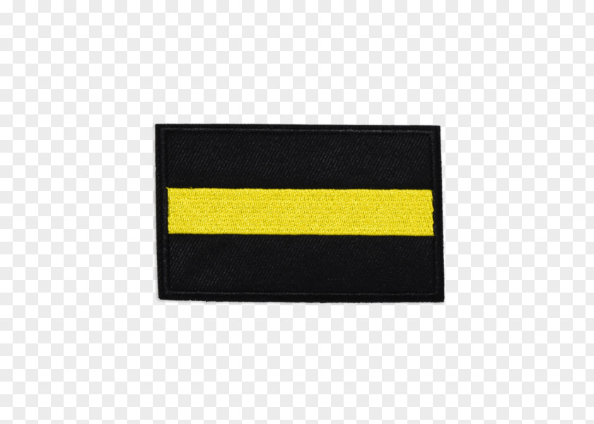 Yellow-line Flag Patch Security Morale Retail Loss Prevention Embroidery PNG