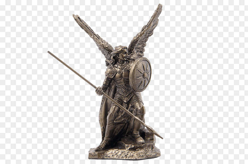 Angel Michael Raphael Statue Sculpture Figurine PNG